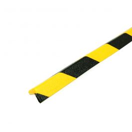 PRS-suoja kulmiin, malli 45 - keltainen/musta - 1 metri