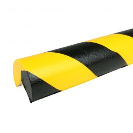 PRS-suoja kulmiin, malli 4 - keltainen/musta - 1 metri