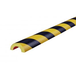 Knuffi puskuri putkille, tyyppi R30 - keltainen/musta - 5 metri
