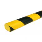 PRS-suoja tasaille pinnoille, malli 3 - keltainen/musta - 1 metri