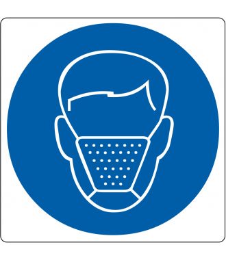 “Mouth Cap Required” sticker (Maxi-Loka Premium)
